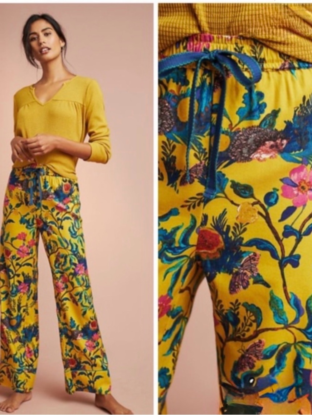 RARE Anthropologie Nathalie Lete Pajama Pant (M)
